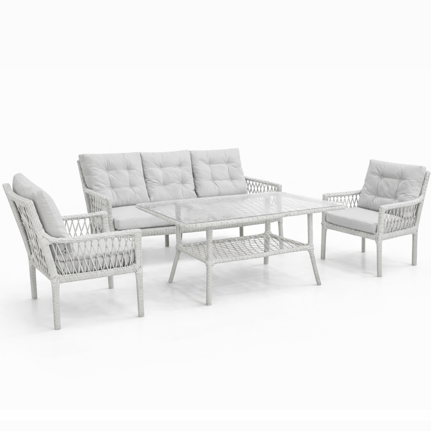 Oslo 3+1+1 Raddan Oturma Grubu - Gri